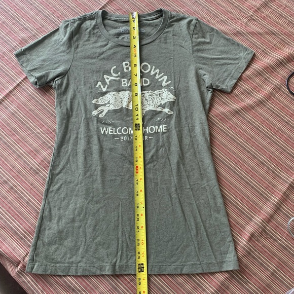 ZAC BROWN BAND WELCOME HOME 2017 TOUR SIZE SMALL green - Picture 3 of 10